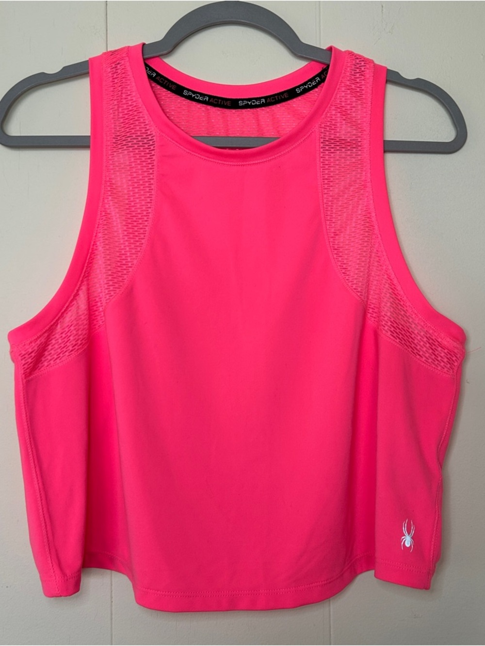 Spyder Active Neon Pink Performance Tank Size Ladies Large